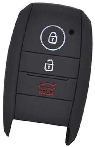 MUEOSI 3 Button Car Key Fob, for Kia, Rio Ceed Soul Sportage, for Sorento, Carens Picanto Silicone Remote Shell Cover Case Skin Holder car key shell