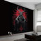Foto Tapete Wandbild Fantasy Höllenthron 200 x 140 cm Tapete Vliestapete 3D Effekt Tapete Vlies Wandbild Wohnzimmer Schlafzimme Wanddekoration Fototapete