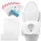 Eckerdromk 60 Pièces Protege Toilette Jetable, Protege Cuvette WC Jetable, Housses Siège Toilette Papier Jetables Biodégradables, Portable Protection Toilettes pour Voyage de Camping d’HôTel Public