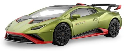 JAMARA 402231 Lamborghini Huracán STO Diecast 1:43 - Modellauto Auto Spielzeug, Spielzeugauto Modell für Kinder, Geschenk für Kinder, Fanartikel, Originalgetreue Lackierung, grün