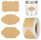 Etichette In Carta Kraft Da 500 Pezzi, Etichette Adesive Per Sacchetti Regalo, Etichette Adesive Per Contenitori Per Alimenti, Etichette Adesive Per Buste, Etichette Adesive Scrivibili Vuote