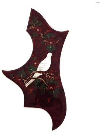 Gitarren-Schlagbrettaufkleber Schlagbrett Für Akustikgitarre Dove-Stärke 2 Mm Schwarz(2)
