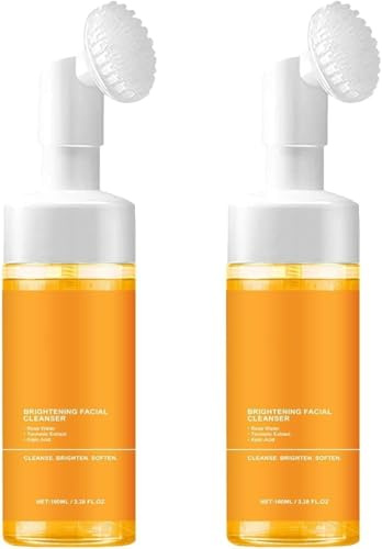 Kurkuma-Gesichtsreiniger, Kurkuma-Kojisäure-Schaumreiniger, Reinigung & Peeling, intensive Feuchtigkeitspflege, verbessert Hautunreinheiten, aufhellend, für alle Hauttypen