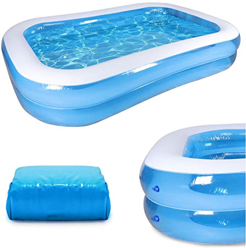 Inflatable Paddling Pool Inflatables Above Ground Pool for Kids fast set design 78.7 x 59 x 19.7 Swimming Pool suitable for indoor & outdoor use in the backyard Large Paddling Pool