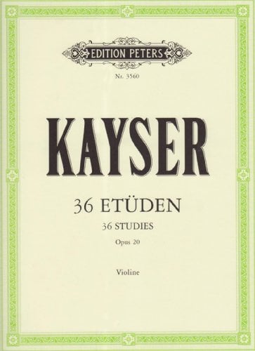 36 Etüden op. 20 Für die Violine (Edition Peters)
