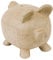 Décopatch MA018C Träger M aus Pappmaché, Sparschwein, 26 x 19,5 x 22,5 cm, zum Verzieren, 1 Stück, Kartonbraun
