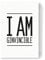 artboxONE Leinwand 90x60 cm Typografie Ginvincible von AB1 Edition