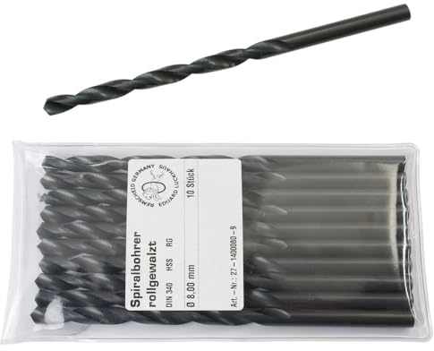 Dönges HSS-Spiralbohrer lang, DIN 340N, Ø 4,0 mm (Metallbohrer Spiralbohrer HSS)