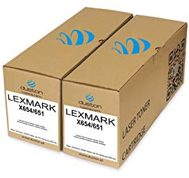duston 2X X651H11E, X654/651 Schwarz Toner kompatibel zu Lexmark X651de X652de X654de X656de X656dte X658dfe X658dme X658dtfe X658dtme