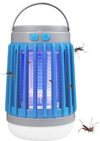 AICase Elektrisches Moskitonetz, Mosquito Killer 10 W LED, Solarlampe, Insektenschutz, mit UV-Licht und hoher Spannung, wasserdicht IP67