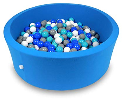 Mimii 115X40cm/500 Bälle ∅ 7Cm Bällebad Baby Spielbad Mit Bunten Bällen Rund Made In EU