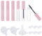 QINREN Leere Mascara-Tube, 10 ml, leere Mascara-Tube und Zauberstab, nachfüllbar, mit Wimpernstab, Eyeline-Behälter, Flasche mit Gummieinsätzen und Trichtern, Set für DIY Wimperncreme Mascara