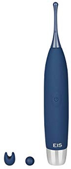 EIS Edler Auflegevibrator aus Silikon | Farbe:violett/silber | 19,5 cm | Farbe:petrol / silber | Sexspielzeug | Sex Toys | Wasserdicht | Mehrere Vibrationsprogramme | Klitoris-Stimulation