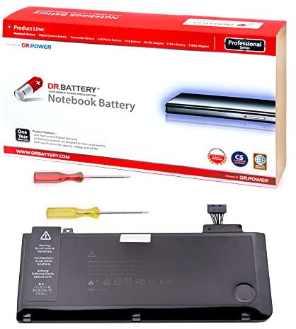 DR. BATTERY A1278 A1322 Laptop Battery Compatible with Apple MacBook Pro 13 (2009 2010 2011 2012 Years) 661-5557 661-5229 MB990LL/A MB991LL/A MC375LL/A MD314LL/A [10.95V/63.5Wh]