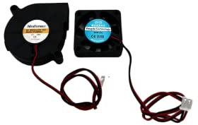 3DPLady | Lot de 2 ventilateurs pour imprimante 3D / Ventilateur radial 5015 24 V / Ventilateur d'extrudeuse 24 V 4010