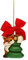 THUN - Addobbo Natalizio Volpe Grace con Albero Grande - Ceramica - Linea Natale - Living, Arredare la Casa - 5,6x4,5x6,3 cm h
