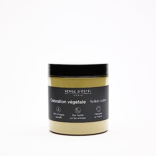 SERGE D'ESTEL PARIS Henna Caoba 100 g Coloración vegetal Reflejos Caoba Trae magníficos reflejos caoba cálidos y brillantes