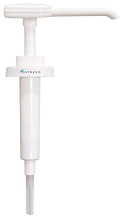 Atrevo Pompe pour sirop de chocolat HERSHEY'S Distributeur de pompe à haute viscosité Robuste Pour sirops au chocolat, condiments et sauce piquante. S'adapte à la plupart des bouteilles de 53 mm.