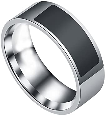 ROMIDA Ring Herren Damen Ringe Intelligenter NFC-Telefon-Tag-Ring intelligenter Ring Verknüpfbare Ringe aus der Ferne