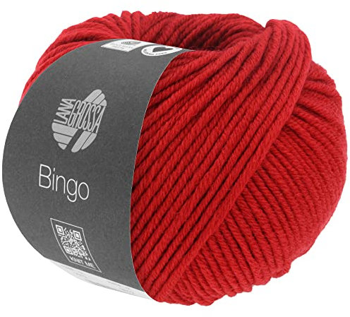LANA GROSSA Bingo Melange | Extrafeine Merinowolle waschmaschinenfest und filzfrei | Handstrickgarn aus 100% Schurwolle (Merino extrafein) | 50g Wolle zum Stricken & Häkeln | 80m Garn FB 1009