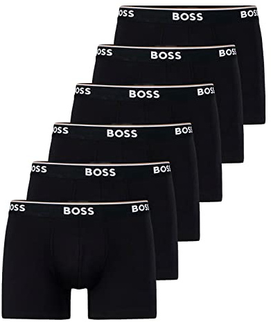 BOSS Herren Power Long Boxer Unterhosen Cotton Stretch 6er Pack