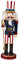 Veemoon 1 Stück Weihnachten Holz Nussknacker Soldat Holz Handbemalte Soldat Statue Klassische Traditionelle Weihnachtsdekoration- Stil 3
