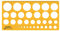 Liquidraw Kreisschablone Schablone Ellipse Oval Dreieck Quadratisch Sechseck Geometrie Formen Vorlagen Zum Zeichnen Lineale Technische Zeichnen Schablonen Ingenieurarchitektur (35 Kreise)