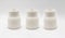 Daewoo Sienna Collection Set Of 3 Cannisters, Tea Coffee Sugar Containers With Removable Lid, Cream