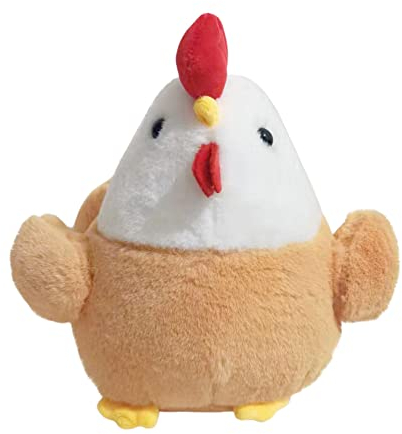 ISAKEN Kuscheltier Hahn 20CM, Cartoon Plush Chicken Plüsch Stofftier Spielzeug Simulation Hahn Plüschtier Huhn Kuscheltier Flauschig Kleinkind Kuscheltiere Spielzeug Chicken für Meisten Menschen