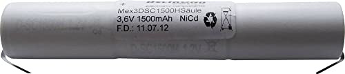 Beltrona 3DSC1500HSCLG Notleuchten-Akku U-Lötfahne 3.6 V 1500 mAh