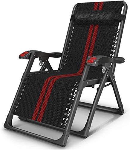 Leichte Campingstühle, Gartenliegen, Klappstuhl, klappbare Sonnenliege, verstellbare Rückenlehne, Stuhl mit Massage-Armlehnen, Büro-Loungesessel, abnehmbares Kissen Present