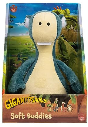 Gigantosaurus 10 Zoll Dinosaurier Weiches Action-Stofftier Bill, Figur aus der erfolgreichen TV-Serie, umarmbare Größe und weiche Textur, ideal als Reisebegleiter und zum Einschlafen