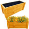 YOURSGARTEN Blumenkasten aus Holz Pflanzkasten| Pflanzkübel aus Holz| Blumenkübel| Ohne Montage, 80x30x34cmH- F: Orange