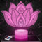 Nachttischlampe - Touch-Nachtlicht Lotus Blume Pflanze 3D-LED-Lampe Illusion, Geschenkidee Weihnachten Geburtstag Junge und Mädchen Nachttischlampe Kinder- oder Erwachsenenzimmer