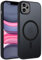 ORDA für iPhone 11 Hülle 6.1 Zoll Kompatibel mit MagSafe,Magnetisch Handyhülle für iPhone 11 Case Durchscheinende Matt Rückseite Dünn Stoßfest Schutzhülle Schwarz