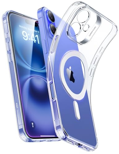 ESR for iPhone 16 Plus Case, Compatible with MagSafe, Camera Protection, Shockproof Thin Cover, Resists Yellowing and Scratches, Magnetic Phone Case for iPhone 16 Plus, Zero Series, Clear