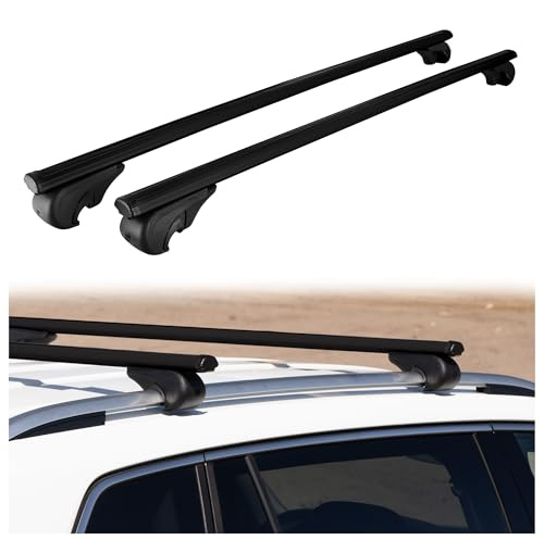 CHROMEMASTER | Dachgepäckträger Dachträger | Kompatibel mit Citroen C5 Kombi 2008-2017 | Er dient zum Transport Einer Dachbox, Fahrradträger, Leiter; Leichte Konstruktion aus Aluminium