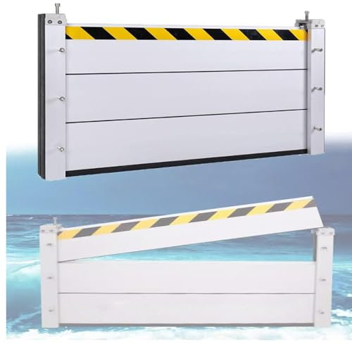 KHLMSRXJ Garage Door Flood Threshold Kit, Removable Waterproof Cover For Basement Windows, Front Door Flashing Reusable For Street/garage/house/yard (Color : L-135cm/53.1in/4.4ft, Size : H-60CM)