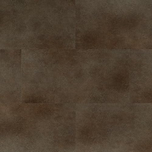 AMBULABO Self Adhesive Floor Tiles – 14pcs (2.5m²) Peel and Stick Vinyl Floor Tiles, Great for All Rooms (Rustic Taupe)