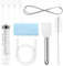 10 Pcs Fridge Dredger and Cleaning Set, Refrigerator Drain Hole Brush Set, Fridge Emptying Dredger and Cleaning Set, Blockage Unblocker Kit, Reusable Pipe Blocked Dredging Cleaner,Sink Unclogger