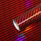 Arespark 2D Holographische Carbon Folie Selbstklebend, Regenbogen Laser Glanz Car Wrapping (Rot, 150 X 30 cm)