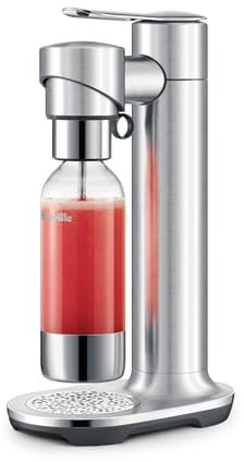 Breville BCA800BSS InFizz Fusion Sparkling Water and Beverage Carbonator, CO2 Cylinder Not Included, Brushed Stainless Steel