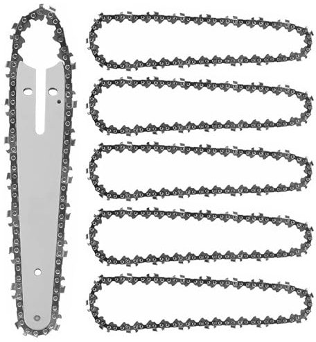 Joycabin 5 Stück Sägeketten 6 Zoll mit 37 Antriebsglieder 1/4 Kettensäge Ersatzkette für Mini Akku Kettensägen Kette, Elektro Kettensägen Zubehör Ketten Ersatz für Gartenbaum, Holzzweigen, Zimmerei