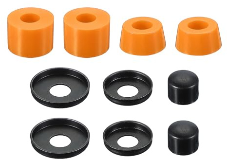 PATIKIL Amortisseurs de Skateboard, kit de Reconstruction de Camion Board en PU 90A avec rondelles et coupelles de Pivot pour pièces de Skateboard extérieur, Orange