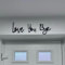 Love You Bye Wooden Script Sign for Hallway, Love You Bye Door Topper, Wood Entryway Decor Above Door, Family Wall Art for Valentine's Day, Easy Installation with Adhesive (Black)