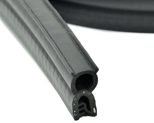 DQ-PP 5m Kantenschutzprofil UKT-32 9x22mm Mehrzweck – Autodichtung Fassungsprofil Kederband U-Profil Stahleinlage