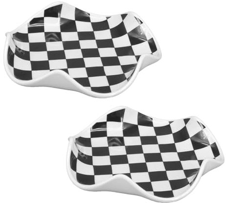 2 PCS Spoon Rest Ceramic Spoon Holder for Kitchen Porcelain Spoon Holder Stand Utensil Rest for Dining Table