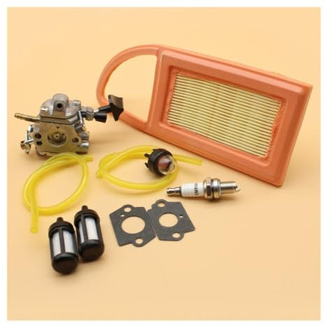 YRcEKH Vergaser Carb Filter Kraftstoffschlauch Primer Bulb Tune Up Kit Passend for STIHL BR550 BR600 BR500 Rucksackgebläse Zama C1Q-S183