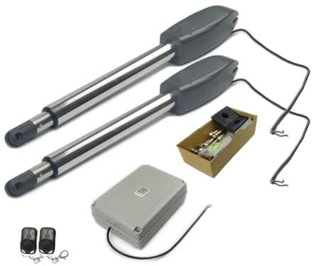 Kit Automazione Cancello Scorrevole, 200 kg elettrico apri cancello a battente azionamento con telecomando multi telecomando opzionale attuatore motore operatore porta battente for garage domestico,p