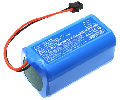 TECHTEK Batería 2600mAh Compatible con [Cecotec] 05846, Conga Eternal Laser Vital, Conga Eternal MAX Vital, Pet
